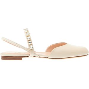 Agl, Ballerinas Beige, Dames, Maat:38 1/2 EU