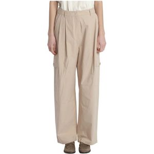 Attic and Barn, Cargo broek van 100% katoen Beige, Dames, Maat:XS