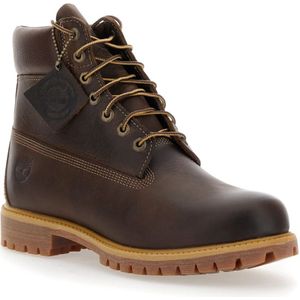 Timberland, Schoenen, Heren, Bruin, 40 1/2 EU, Leer, Premium Waterdichte Veterschoenen Bruin