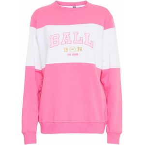 Ball, Sweatshirts & Hoodies, Dames, Roze, L, Gezellig Geborduurde Sweater
