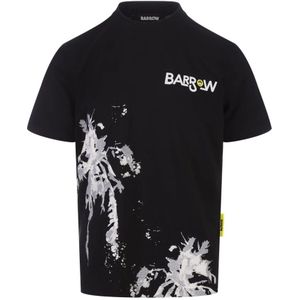 Barrow, Tops, Heren, Zwart, L, Katoen, T-Shirts
