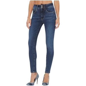 Guess, Jeans, Dames, Blauw, W24, Katoen, Skinny Shape UP jeans