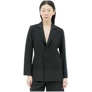 Issey Miyake, Jassen, Dames, Zwart, L, Polyester, Suits