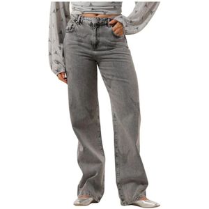 Alix The Label, Jeans, Dames, Grijs, M, Strass Bull Pants Mom Jeans