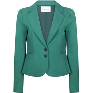 Jane Lushka, Groene Technische Jersey Blazer Groen, Dames, Maat:L