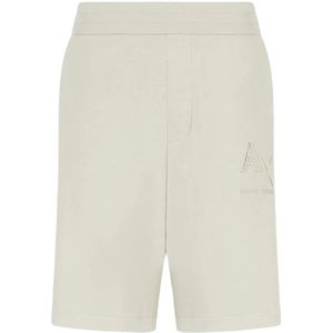 Armani Exchange, Korte broeken, Heren, Beige, L, Armani Exchange-Jogging short