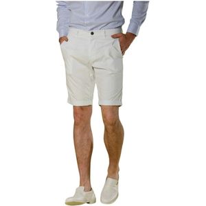 Mason's, Korte broeken, Heren, Beige, XL, Stretch Gabardine Bermuda Shorts voor Heren