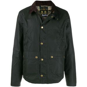 Barbour, Jassen, Heren, Groen, 2Xl, Katoen, Reelin Waxjas