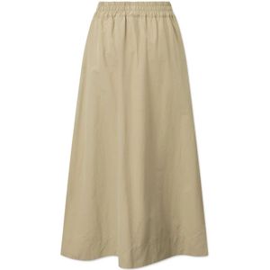 Rue De Tokyo, Pisces Katoenen Rok met Zakken Beige, Dames, Maat:M