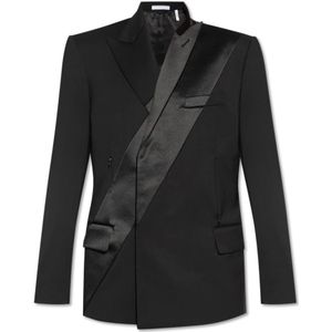 Helmut Lang, Wollen blazer Zwart, Dames, Maat:M