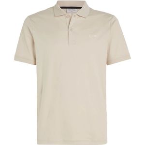 Calvin Klein, Tops, Heren, Beige, L, Katoen, Moderne Slim Fit Polo Shirt