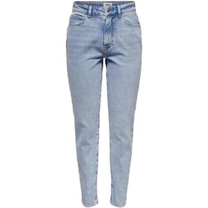 Only, Jeans, Dames, Blauw, W28 L34, Katoen, Slim-fit Jeans