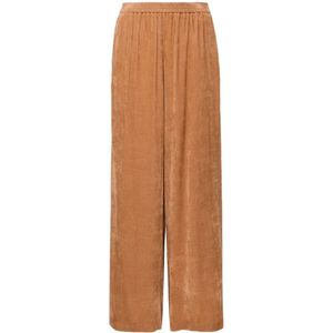 Forte Forte, Broeken, Dames, Bruin, XS, Karamelbruine Corduroy Broek Rechte Pijp