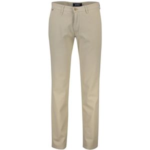 Gardeur, Broeken, Heren, Beige, W35 L32, Katoen, Beige Katoenen Chino Slim-fit Broek