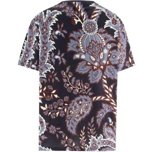 Etro, Tops, Dames, Veelkleurig, S, Katoen, Paisley Chic T-shirt