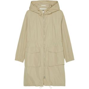 Marc O'Polo, Mantels, Dames, Beige, XS, Polyester, Parka relaxed