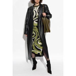 Diane Von Furstenberg, Rokken, Dames, Groen, L, Leer, Rok met patroon