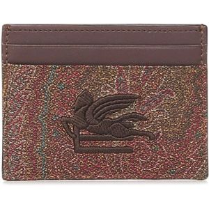 Etro, Wallets & Cardholders Bruin, Heren, Maat:ONE Size