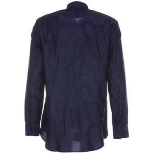 Etro, Overhemden, Heren, Blauw, L, Casual Overhemden