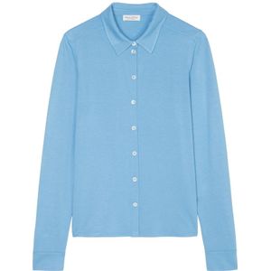 Marc O'Polo, Jersey blouse normaal Blauw, Dames, Maat:2XS