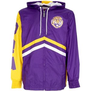 Mitchell & Ness, Sport, Heren, Paars, S, LSU Tigers Windbreaker Full Zip Paars