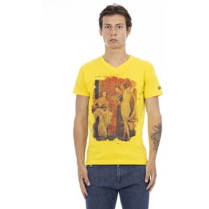 Trussardi, T-Shirts Geel, Heren, Maat:XL