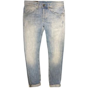 Dondup, Jeans, Heren, Blauw, W38, Katoen, Slim-Fit Blu Wash Jeans