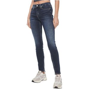 Calvin Klein, Jeans, Dames, Blauw, W28, Denim, Blauwe Denim Urban Style Jeans