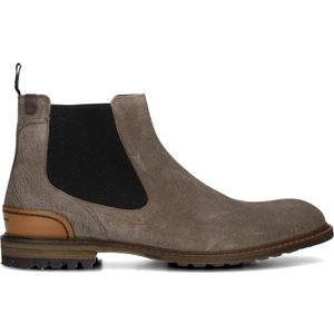 Floris van Bommel, Schoenen, Heren, Bruin, 44 2/3 EU, Taupe Nubuck Stijlvolle Laarzen