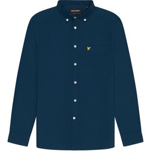 Lyle & Scott, Overhemden, Heren, Blauw, XS, Oxford Overhemd