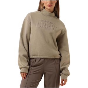 Penn&Ink N.y, Sweatshirts & Hoodies, Dames, Beige, S, Zandkleurige Sweater 111 Stijlvolle Herfst