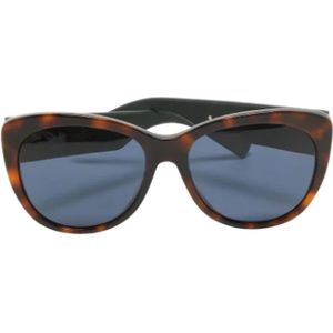 Dior Vintage, Pre-owned Acetate sunglasses Blauw, Dames, Maat:ONE Size