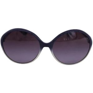 Miu Miu Pre-owned, Pre-owned, Dames, Blauw, ONE Size, Pre-owned Plastic sunglasses