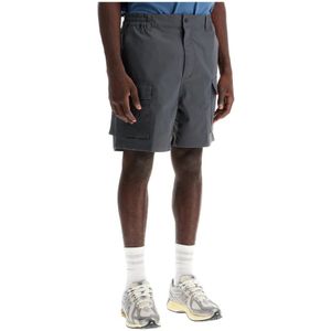 Carhartt Wip, Korte broeken, Heren, Grijs, S, Technische Twill Bermuda Shorts