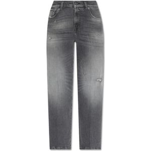 Diesel, Jeans, Dames, Grijs, W29 L32, Katoen, ‘2000 Widee L.32’ jeans