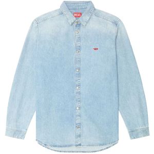 Diesel, Overhemden, Heren, Blauw, L, Denim, Shirt in denim