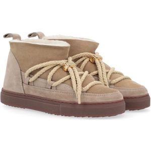 Inuikii, Schoenen, Dames, Beige, 42 EU, Leer, Klassieke sneakers