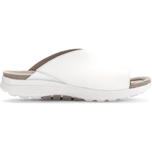 Gabor, Rollende Slides - Wit Comfort Design Wit, Dames, Maat:42 1/2 EU