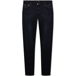 Dolce & Gabbana, Jeans, Heren, Zwart, L, Slim-fit jeans