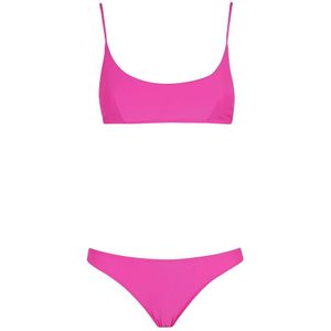 MC2 Saint Barth, Badkleding, Dames, Roze, M, Bralette Top met Dunne Bandjes