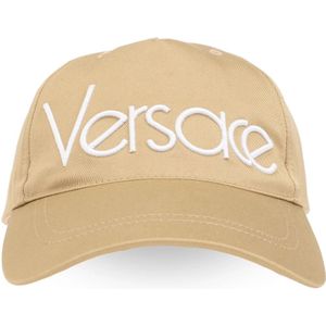 Versace, Baseballpet Beige, Heren, Maat:58 CM