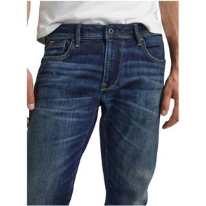 Pepe Jeans, Jeans, Heren, Blauw, W34 L32, Katoen, Slim-fit Jeans