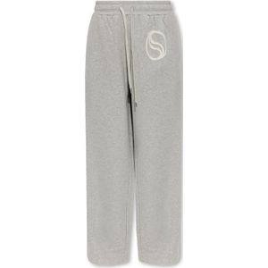 Stella McCartney, Trainingsbroeken met logo Grijs, Dames, Maat:2XS