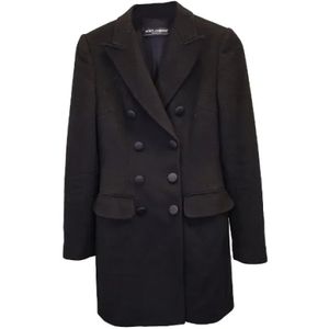 Dolce & Gabbana Pre-owned, Pre-owned, Dames, Zwart, M, Wol, Pre-owned Wool outerwear