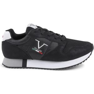 19v69 Italia, Schoenen, Heren, Zwart, 43 EU, Leer, Zwarte Synthetisch Leren Sneaker