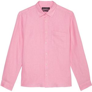 Marc O'Polo, Gewoon overhemd Roze, Heren, Maat:XL