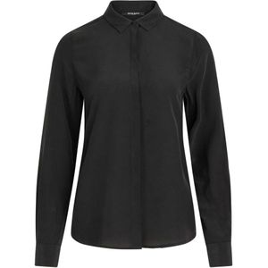 Bruuns Bazaar, Elegante Zijden Shirt Lilliebbcorinna Zwart Zwart, Dames, Maat:S