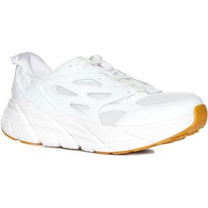 Hoka One One, Schoenen, Heren, Wit, 41 EU, Witte Mesh Sneakers Lichtgewicht Constructie