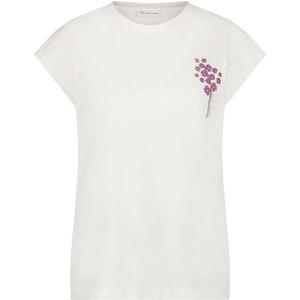 Jane Lushka, Tops, Dames, Wit, XL, Katoen, Biologisch Katoenen T-Shirt | Wit