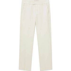 MOS Mosh, Broeken, Dames, Beige, XS, Katoen, Ecru Night Pants Stijlvol Comfortabel